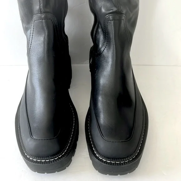 Sam Edelman $225 Women’s Lerue Over The Knee Lug Sole Black Boots Size 6 NWT - Picture 8 of 10